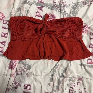 Rue21 Red Flowy Tube Top